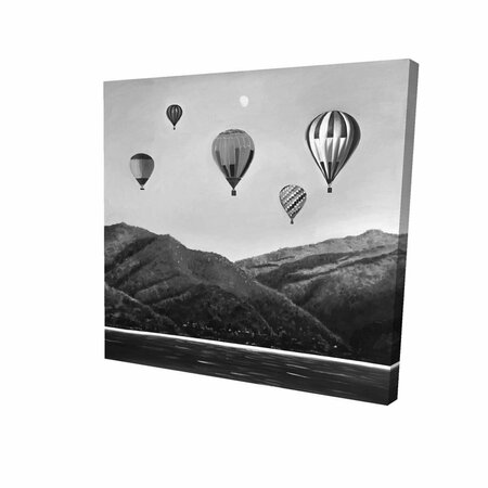FONDO 32 x 32 in. Air Balloon Landscape-Print on Canvas FO2789036